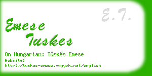 emese tuskes business card